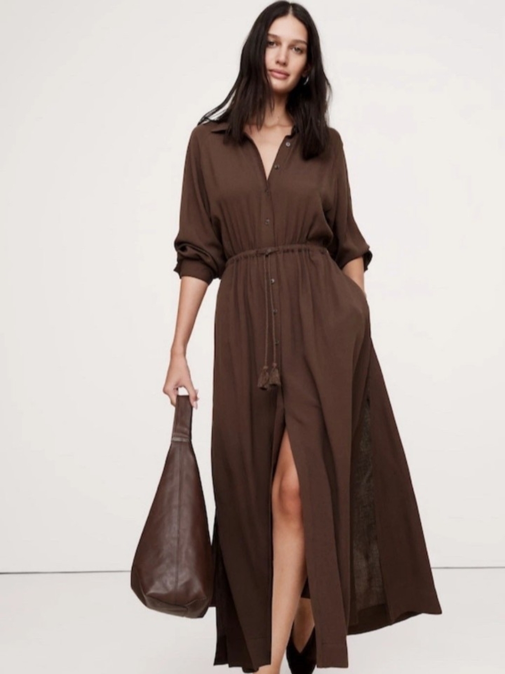 Roots Isla Cotton Gauze Shirtdress XL